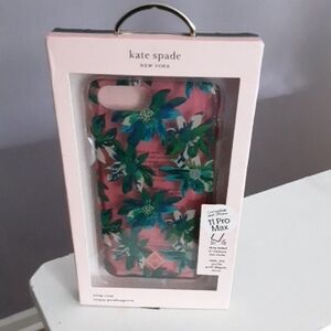 Kate Spade Tropical Floral iPhone 11 Pro Max Case - Pink and Blue.
